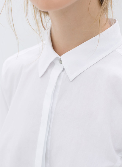 White basic blouse